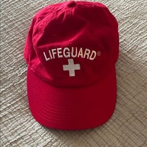 Red Lifeguard Cap
